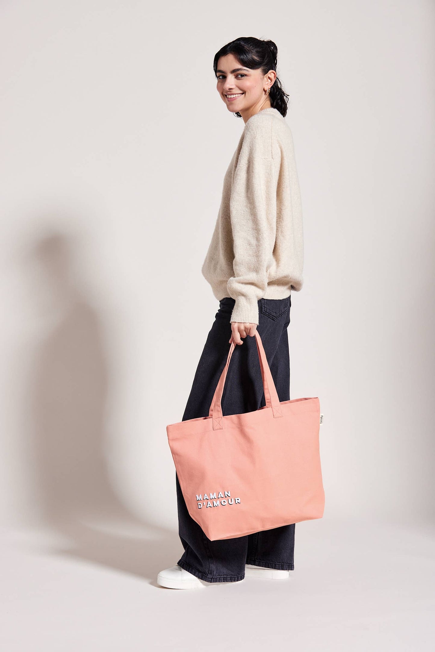 SAC SHOPPING MAMAN D’AMOUR ROSE