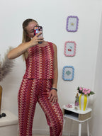 Top en maille crochet
