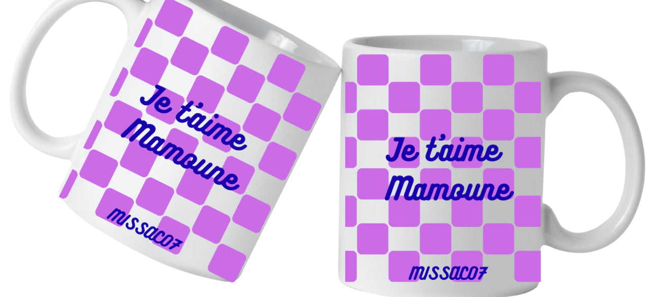 Tasse "je t'aime mamoune"