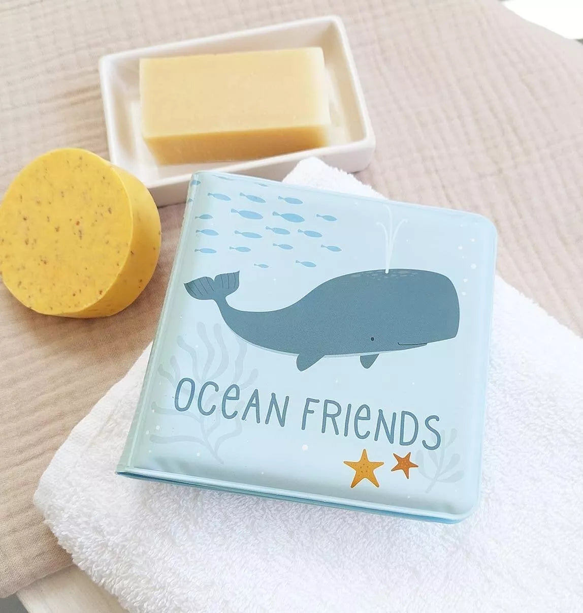 Livre de bain amis de l'océan