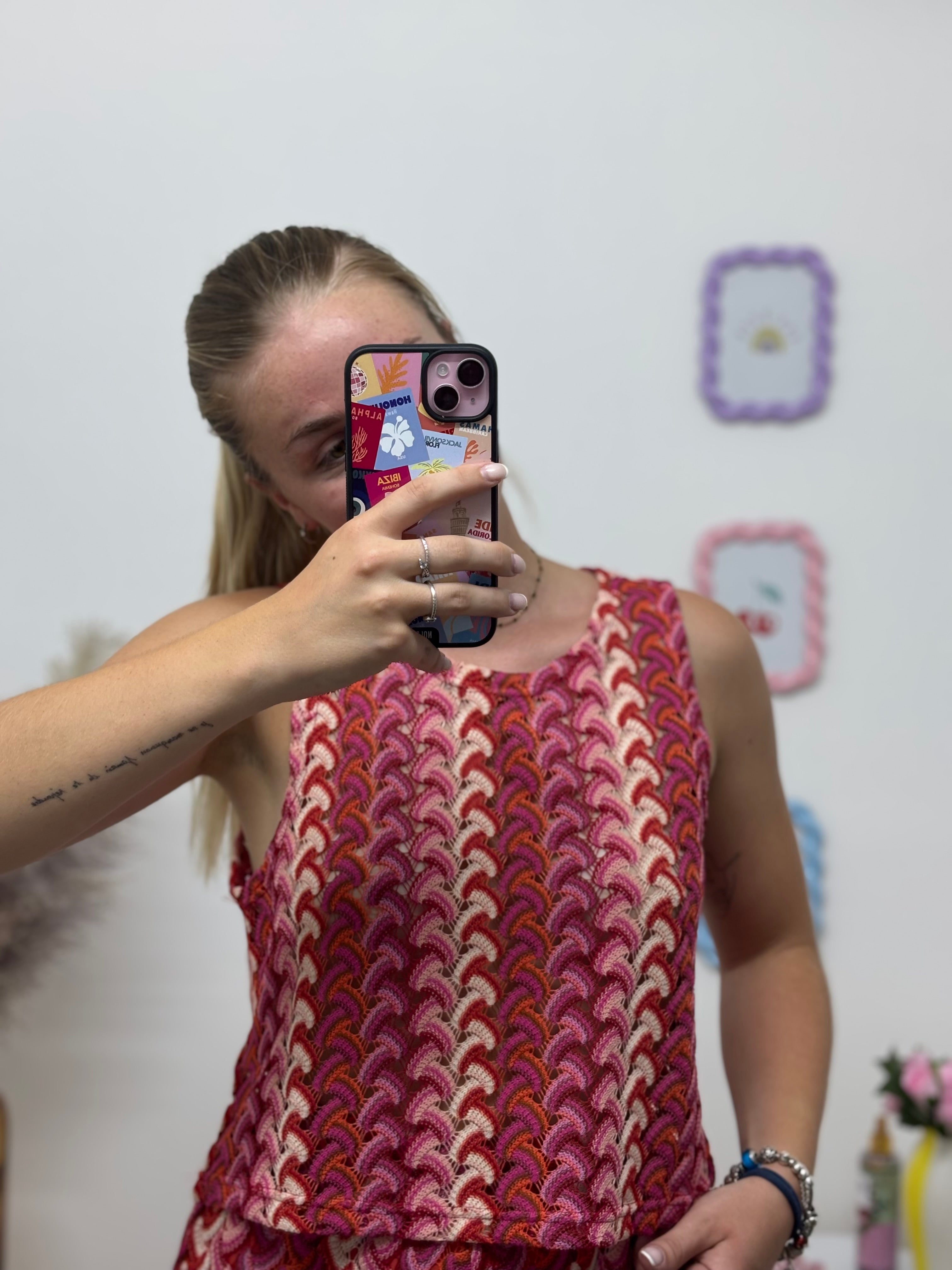 Top en maille crochet