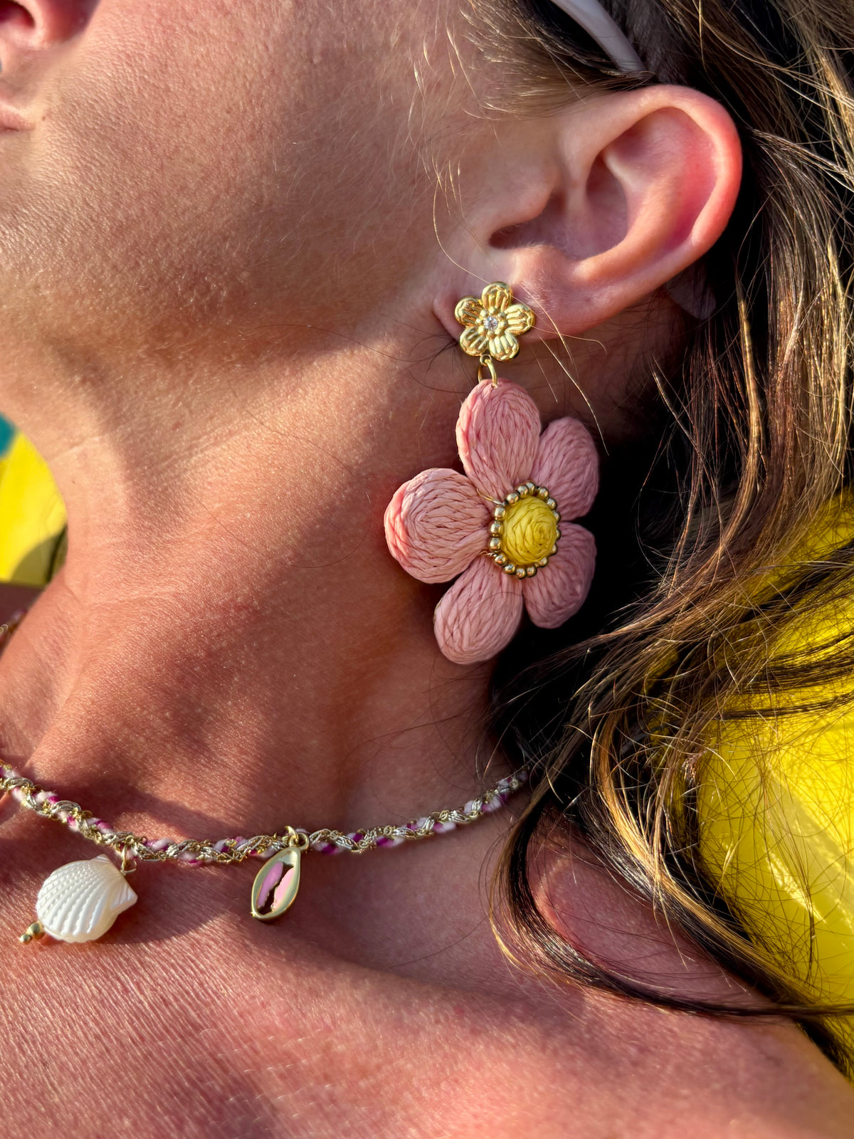 Boucles d’oreilles fleur