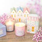 Une bougie en lin frais pour une maison heureuse