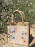 Sac en toile de jute "Good vibes"