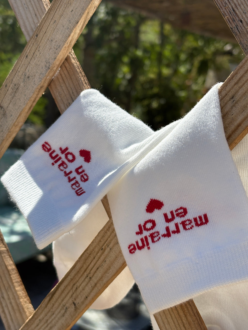 chaussettes "Marraine en or"