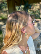 Boucle d’oreille fleur