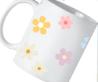 Tasse fleur avec prénom