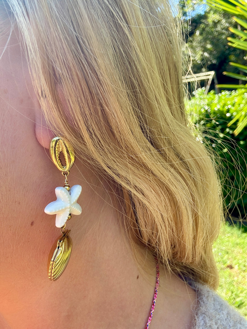 Boucles d’oreilles coquillage