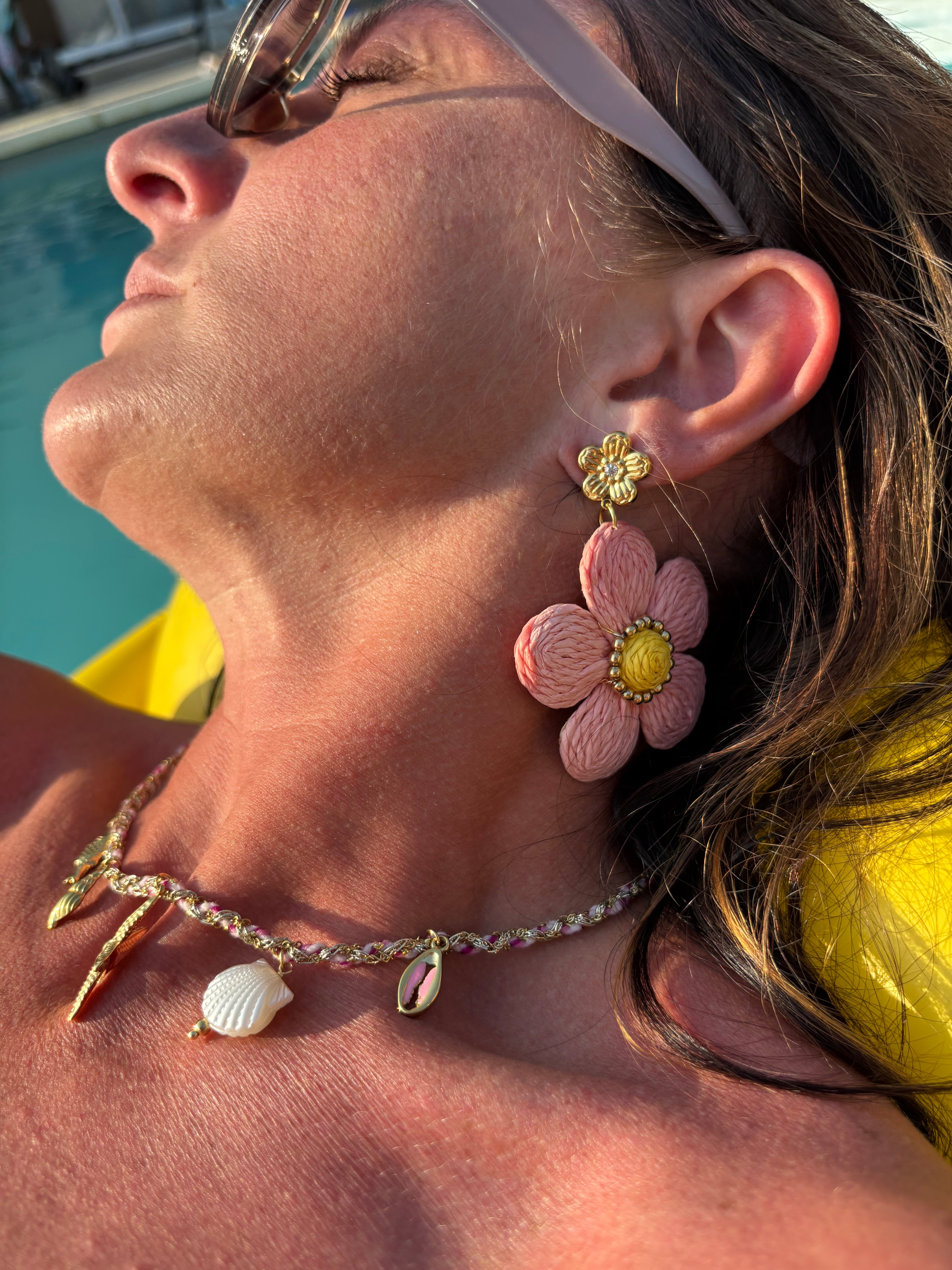 Boucles d’oreilles fleur