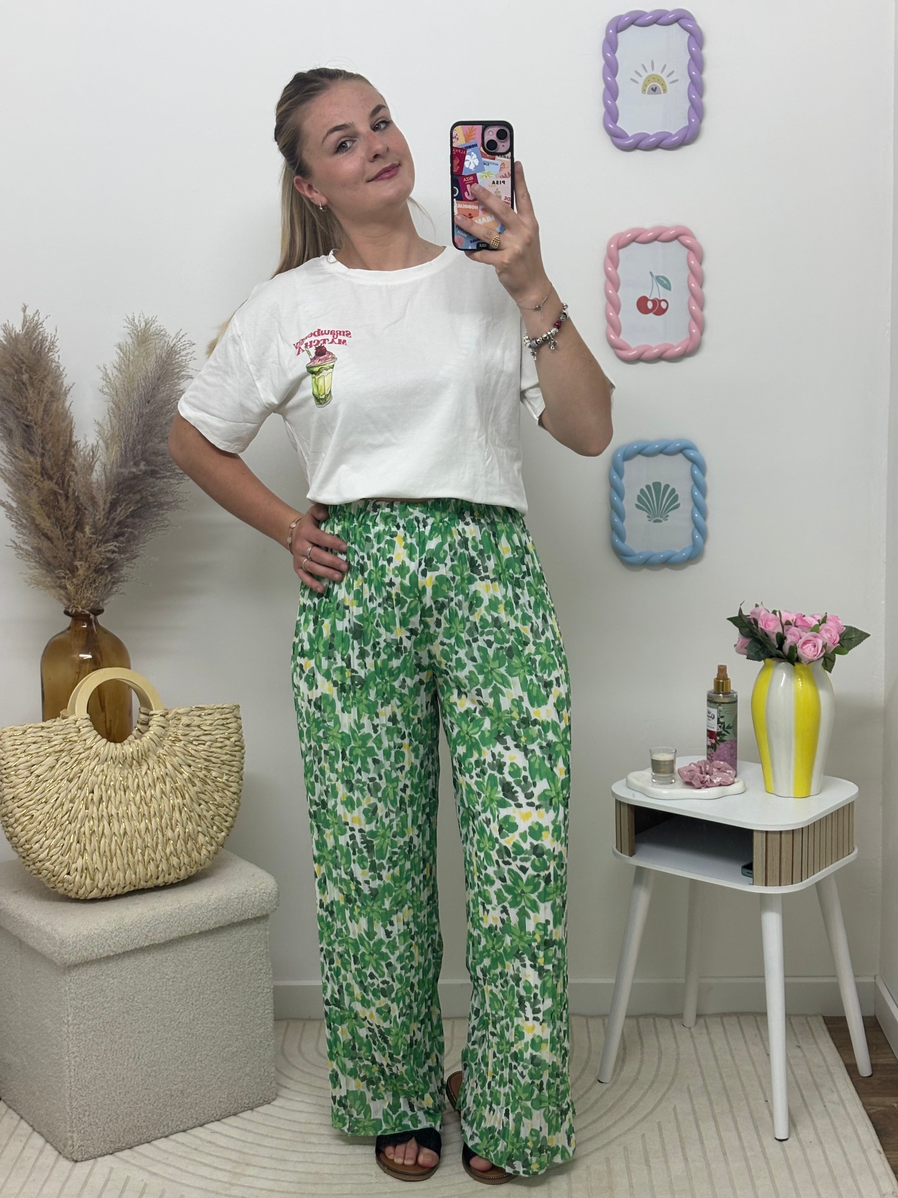 Pantalon plissée