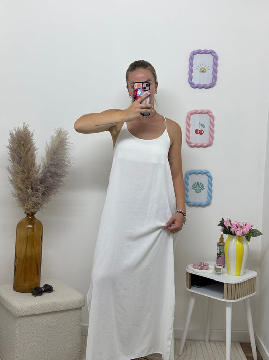 Robe longue blanche