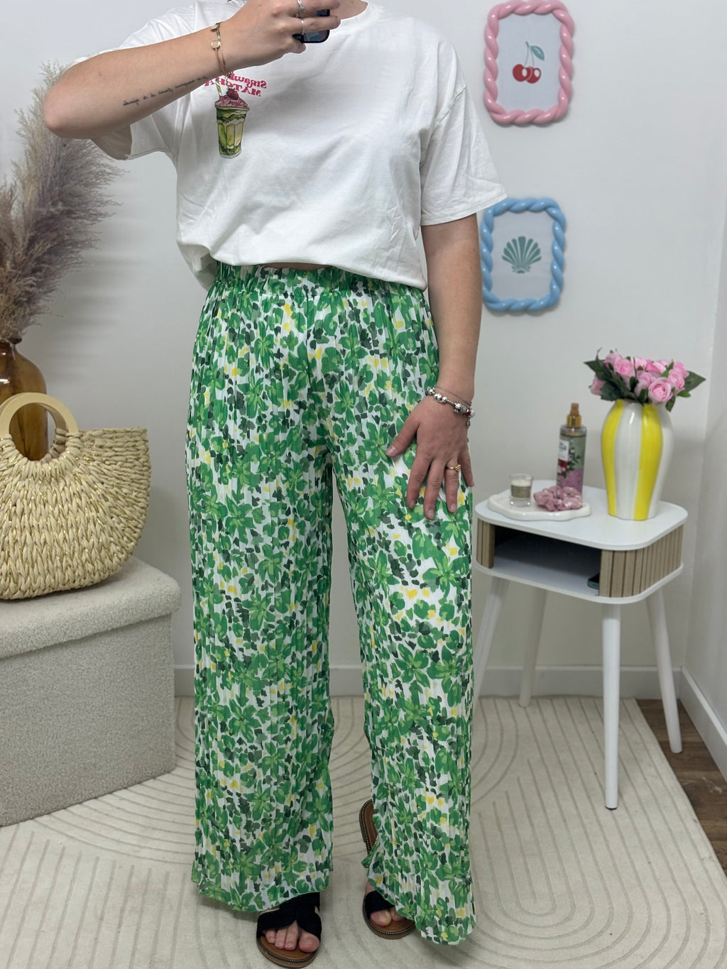 Pantalon plissée