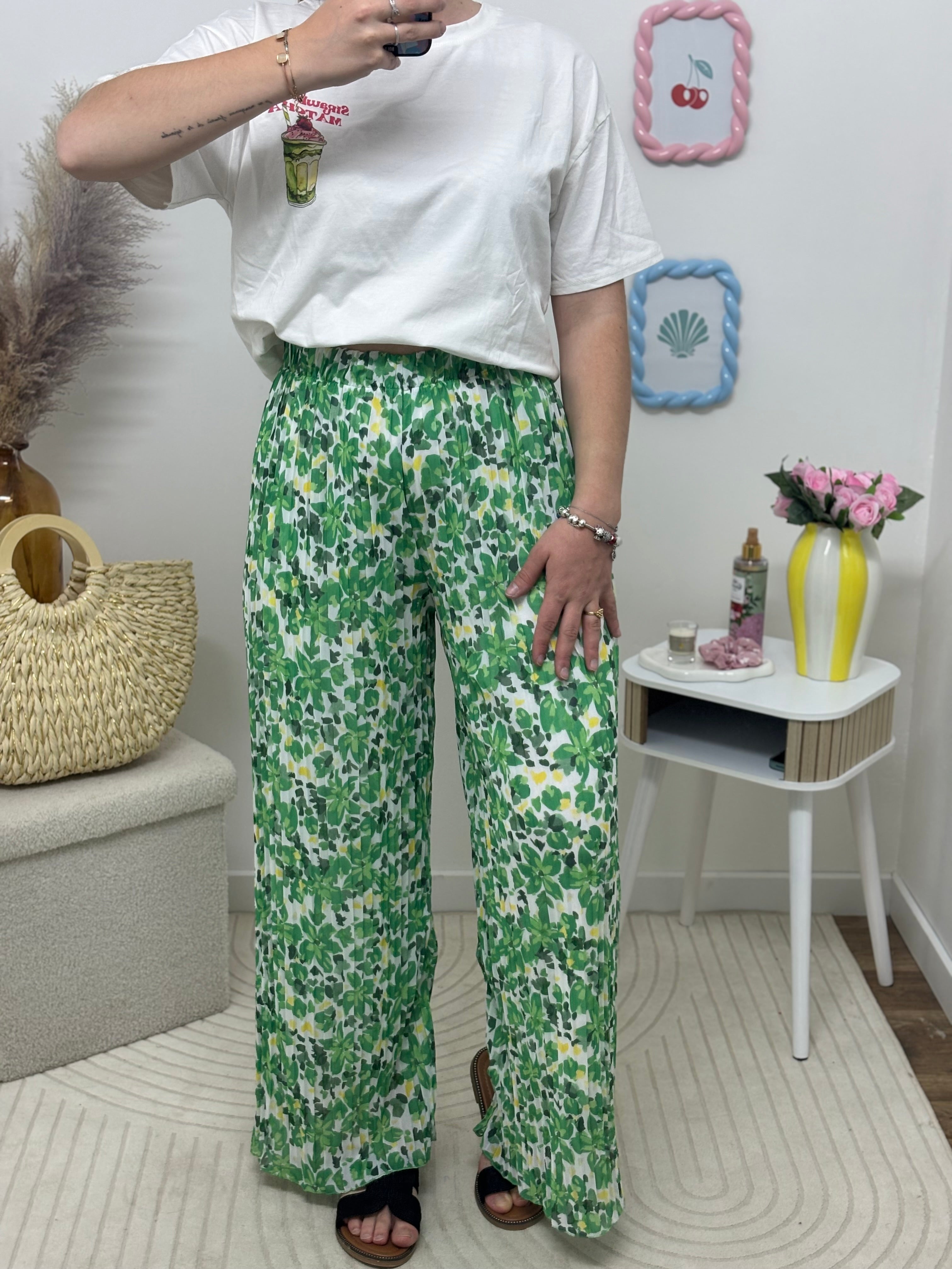 Pantalon plissée