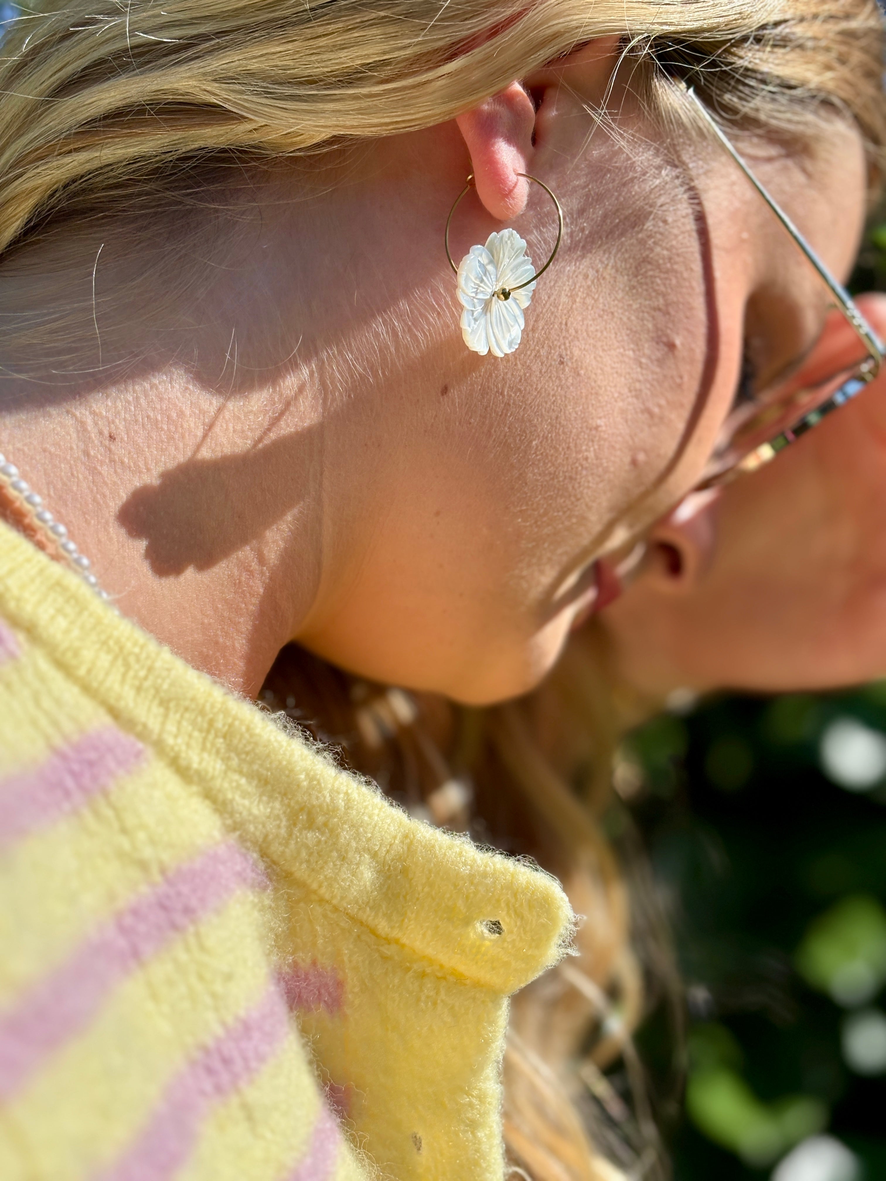 Boucle d’oreille fleur