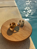 Bague breloque fleurs