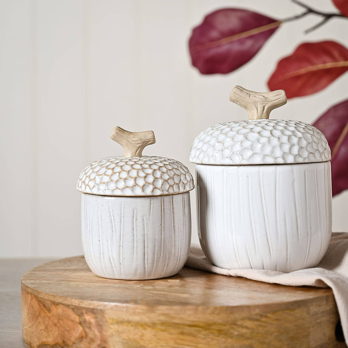 Grand bocal de rangement Country Living Acorn