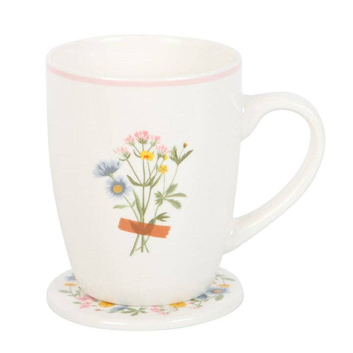 Si les mamans étaient des fleurs Tasse et sous-verre Fête des Mères