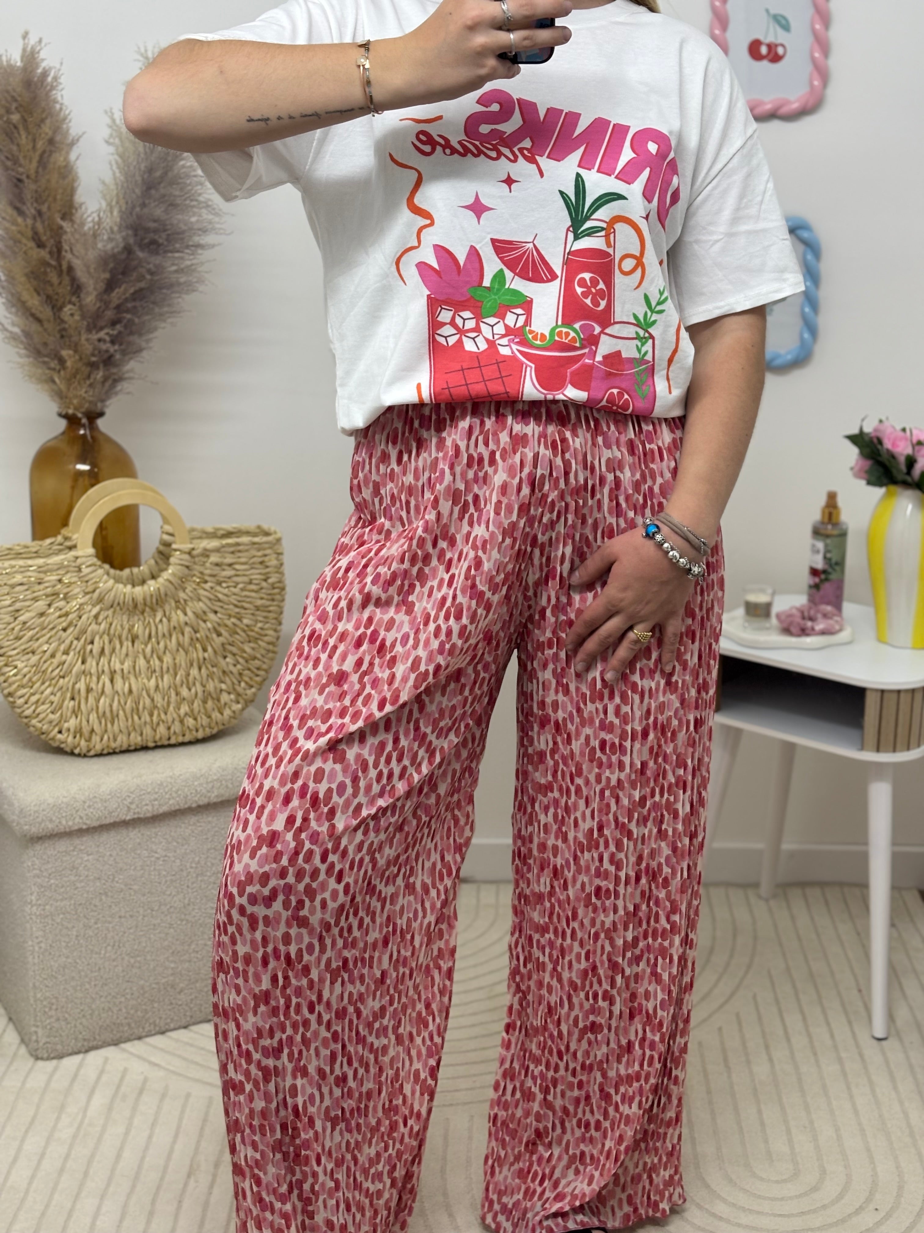 Pantalon plissée