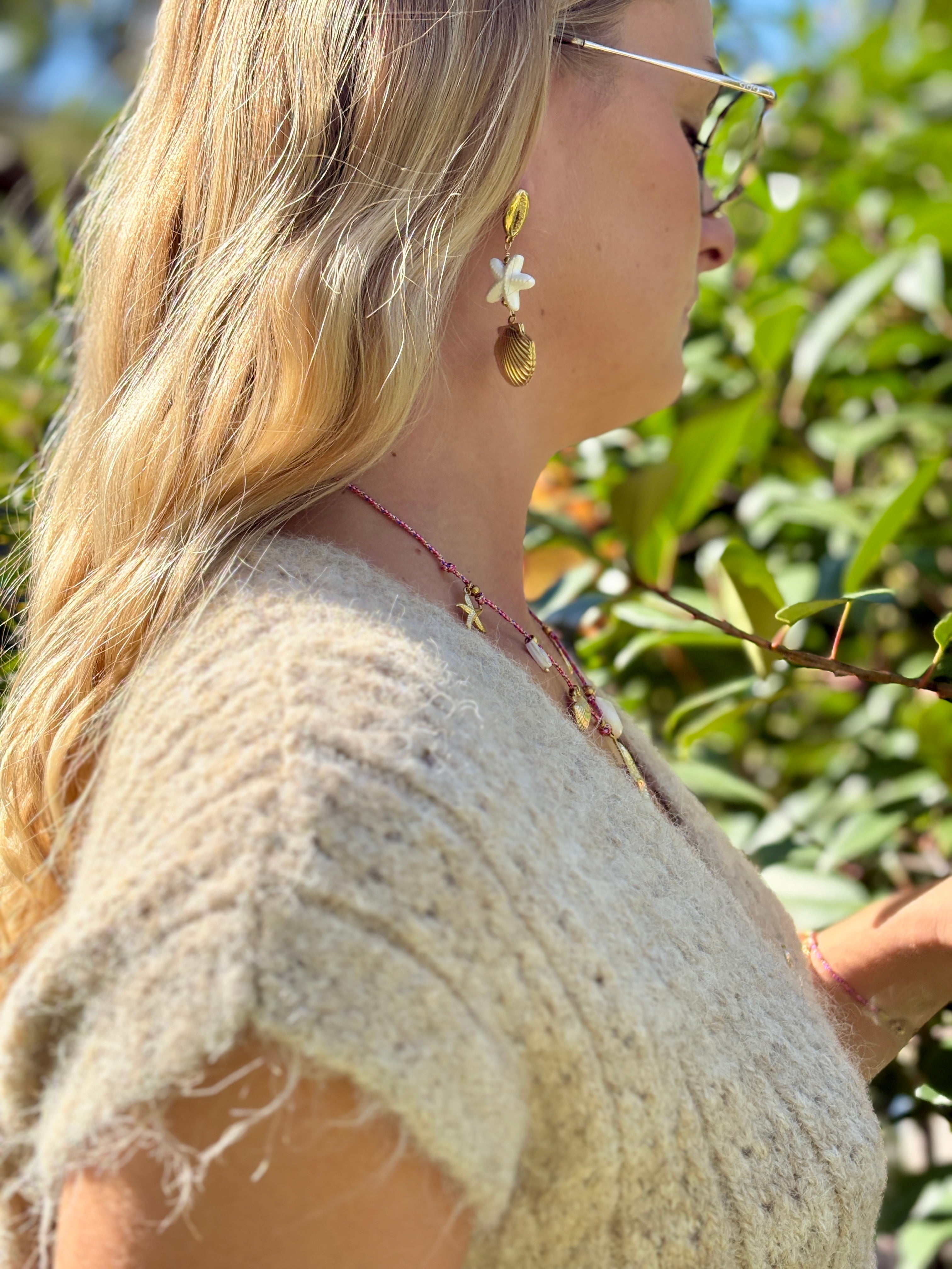 Boucles d’oreilles coquillage