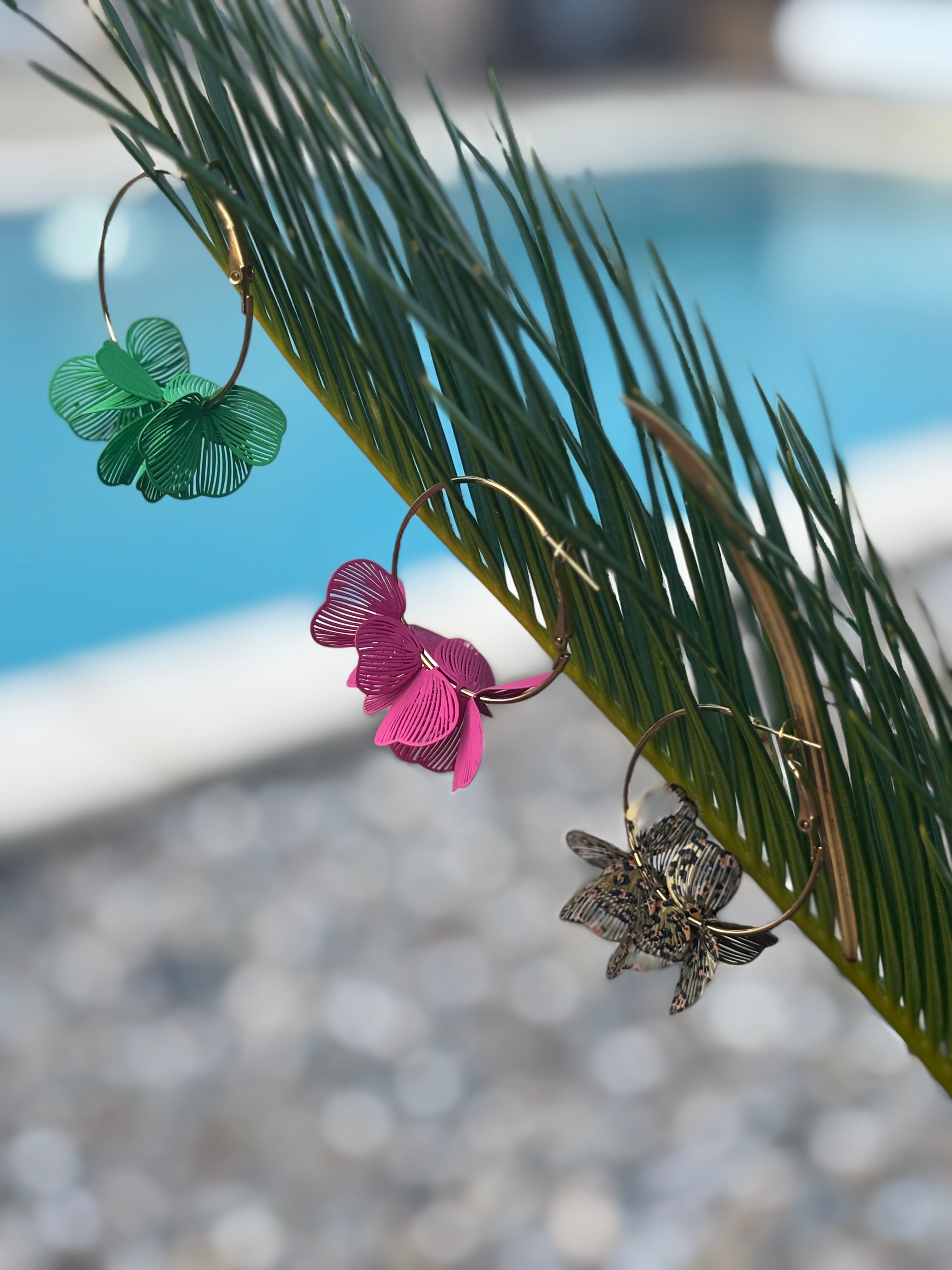 Boucles d’oreilles fleur