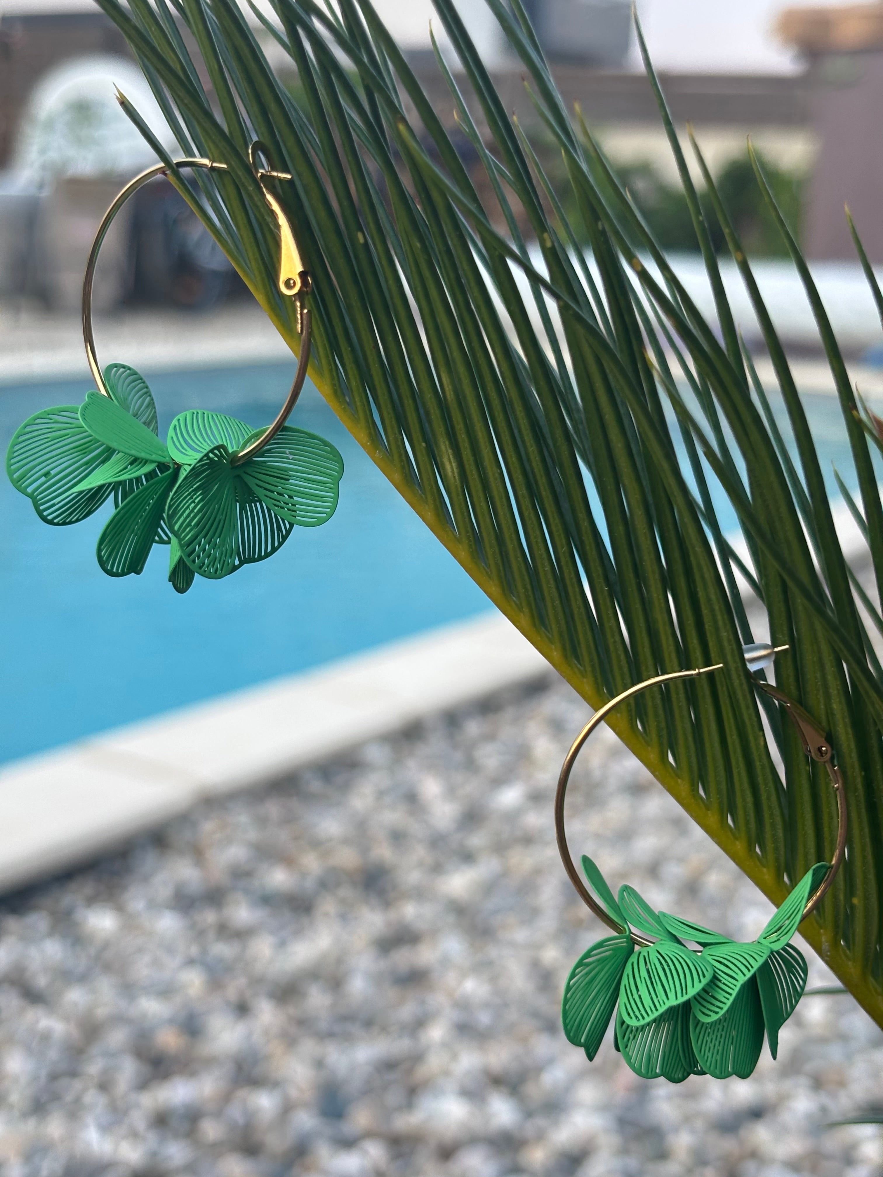 Boucles d’oreilles fleur