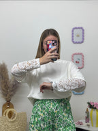 Tee-shirt dentelle