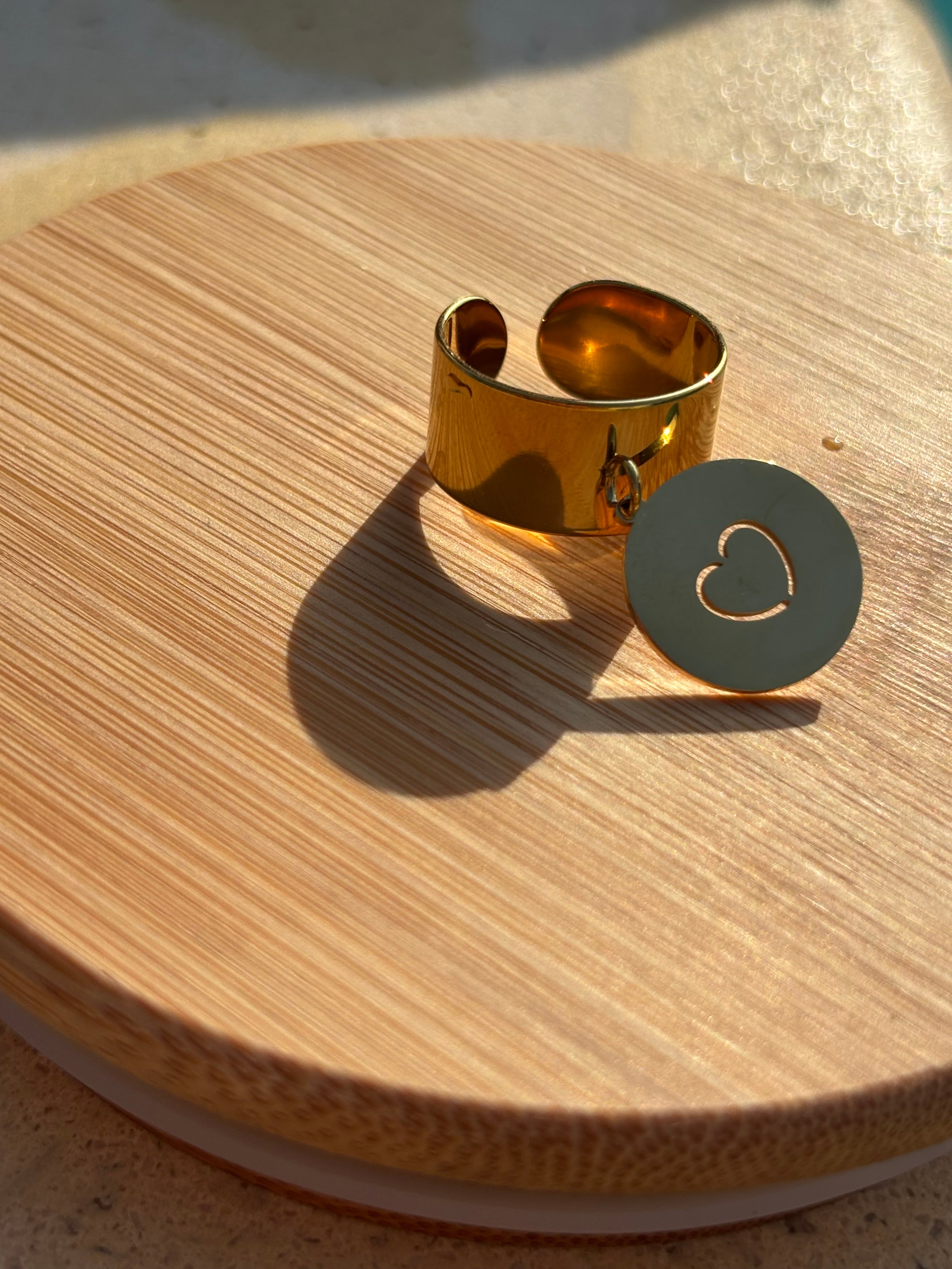 Bague breloque cœur
