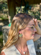 Boucle d’oreille fleur