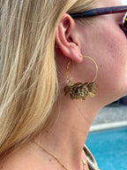 Boucles d’oreilles fleur
