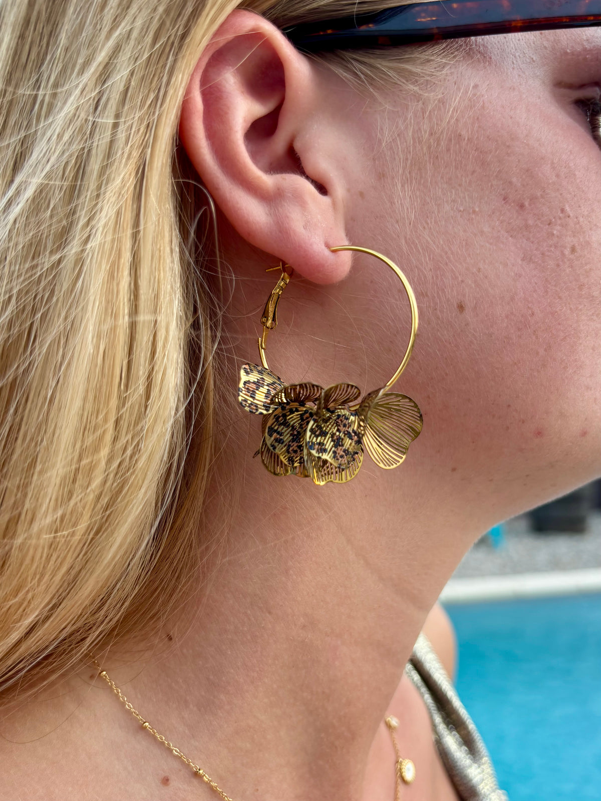 Boucles d’oreilles fleur