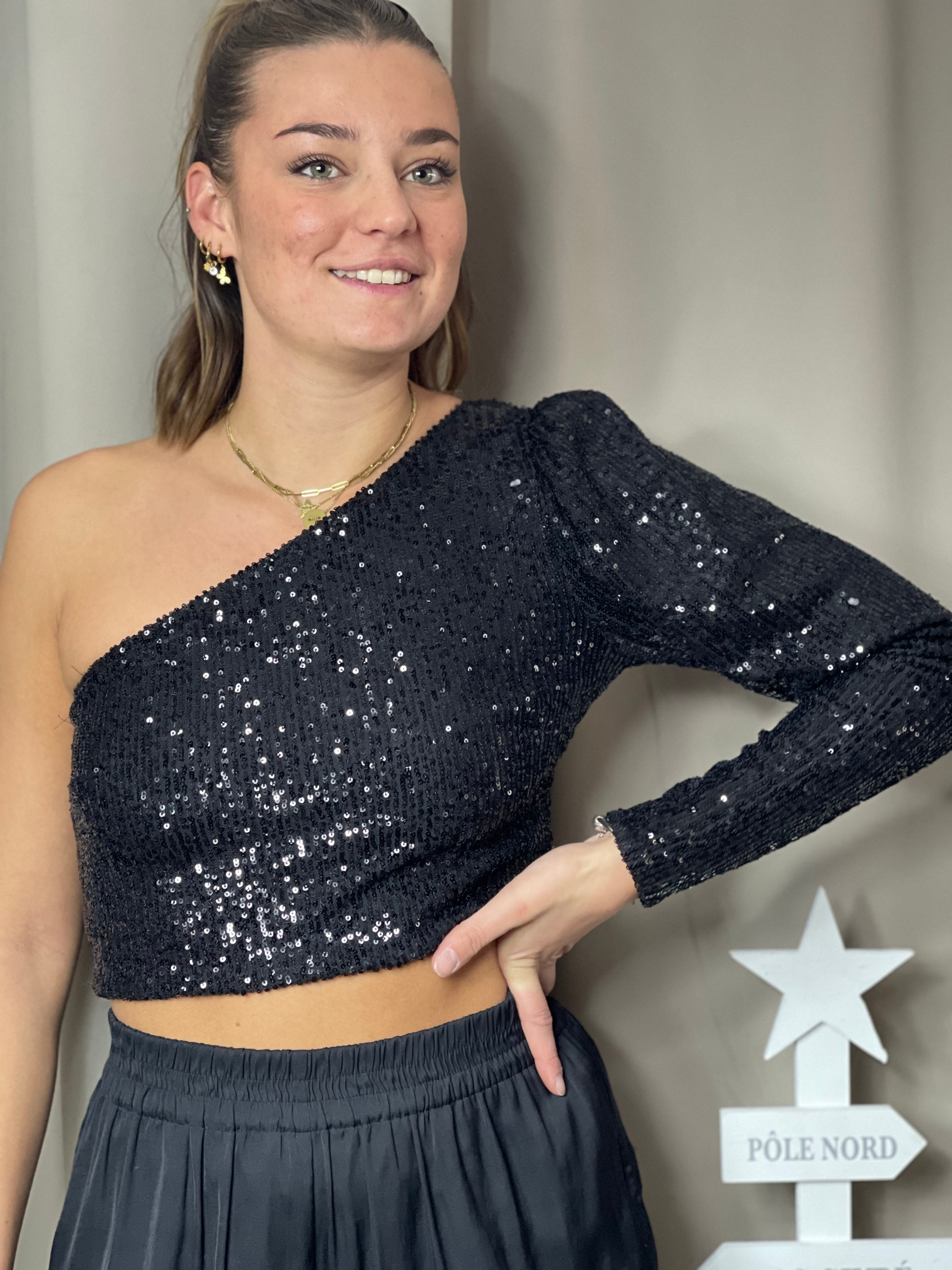 Haut asymétrique Elena