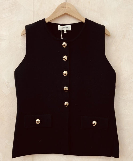 Précommande Gilet sans manches à boutons