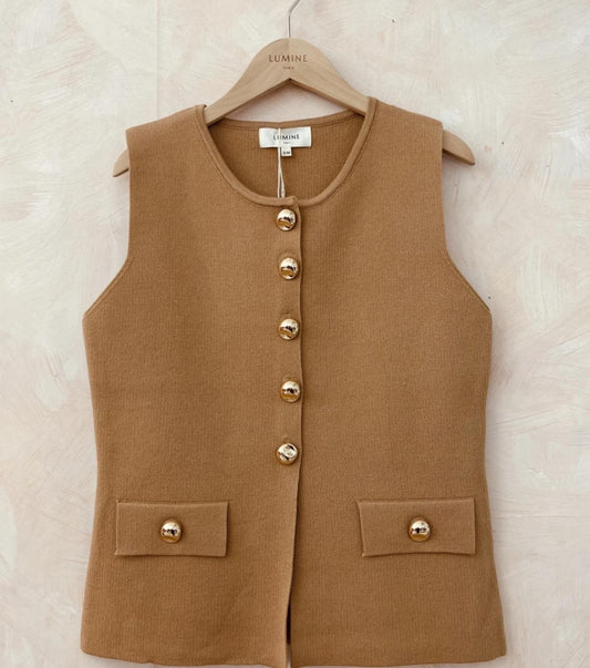 Précommande Gilet sans manches à boutons