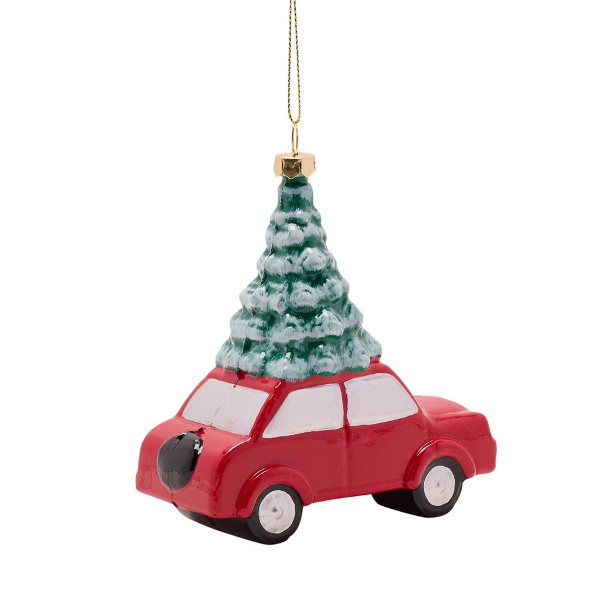 Décoration d'arbre suspendu - Voiture 3D avec arbre
