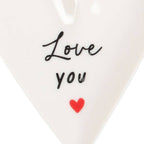 Plat à bibelots Love You en forme de cœur pour la Saint-Valentin