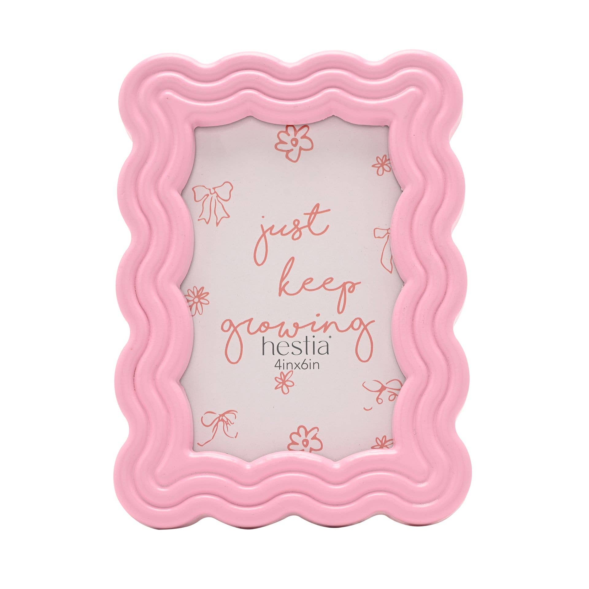 Cadre Ondulé Hestia 10 cm x 15 cm - Rose